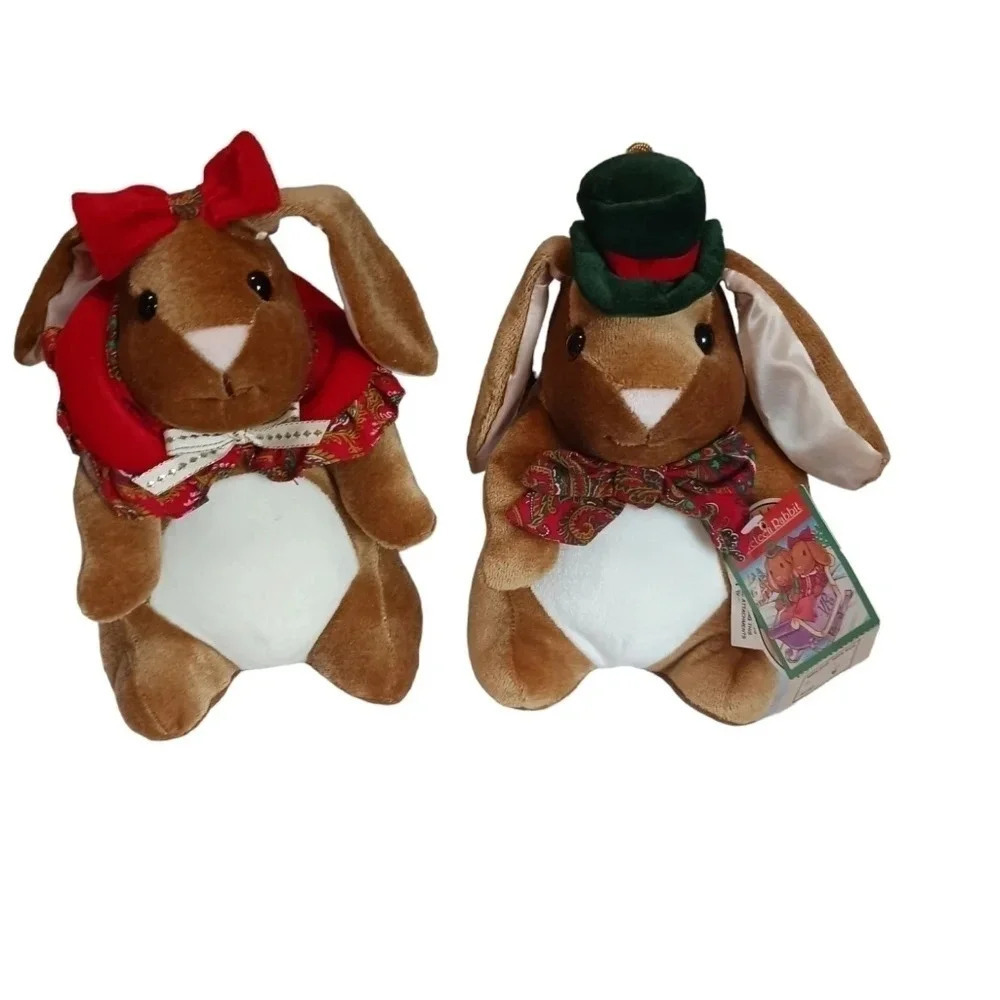 Toys r us small rabbits ears vtg velvetten boys and girl